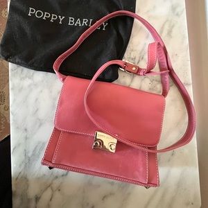 Poppy Barley pink leather crossbody purse